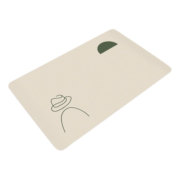 lanema Soft Diatomaceous Bath Mat Shower Mat Featuring Minimalists Designs Perfect for Bathroom Entryway or Kitchen Use