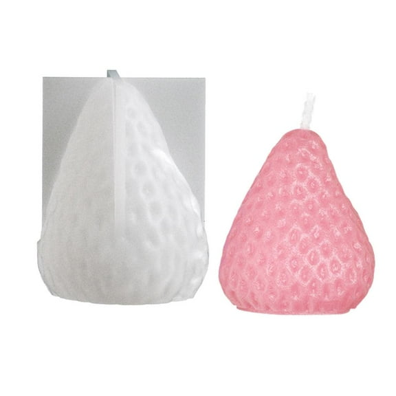 lanema Soft Silicone Strawberry Scented Candle Mold Perfect For Home And Studio Use