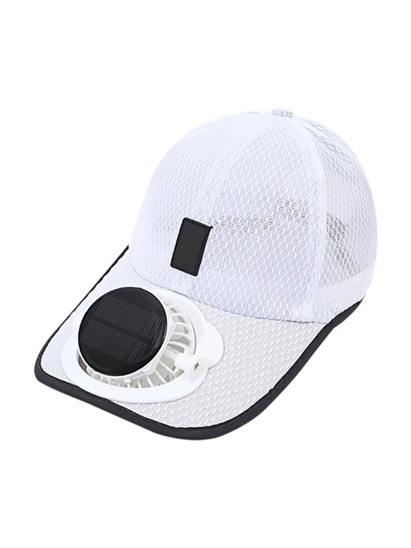 Solar Powered Cooling Cap Built in Fan Adjustable Sun Hat 4-8 Hour Runtime