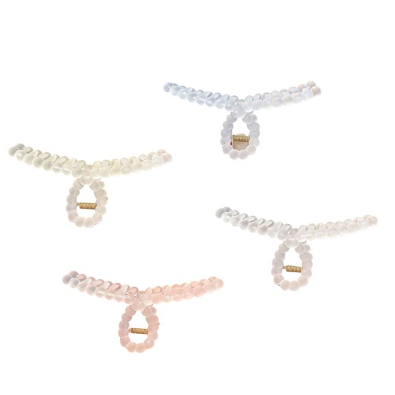 lanema Solid Plastic Hair Clip For Women Strong Hold Patterned Texture Travel Friendly Styling Essential