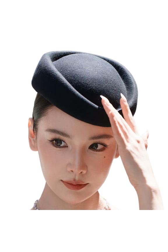 Sophisticated Ladies Felted Cap Hepburn Charm Design Spring Autumn Outfits Hat