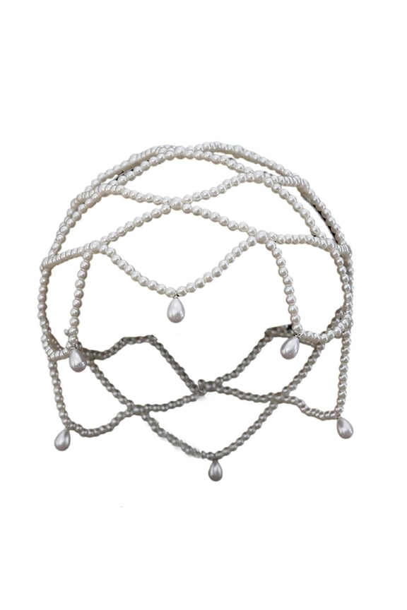 Sophisticated Pearls Bridal Hat Romantics Celebration Headpiece Elegant Headwear for Bridal Elegances and Wedding Charm