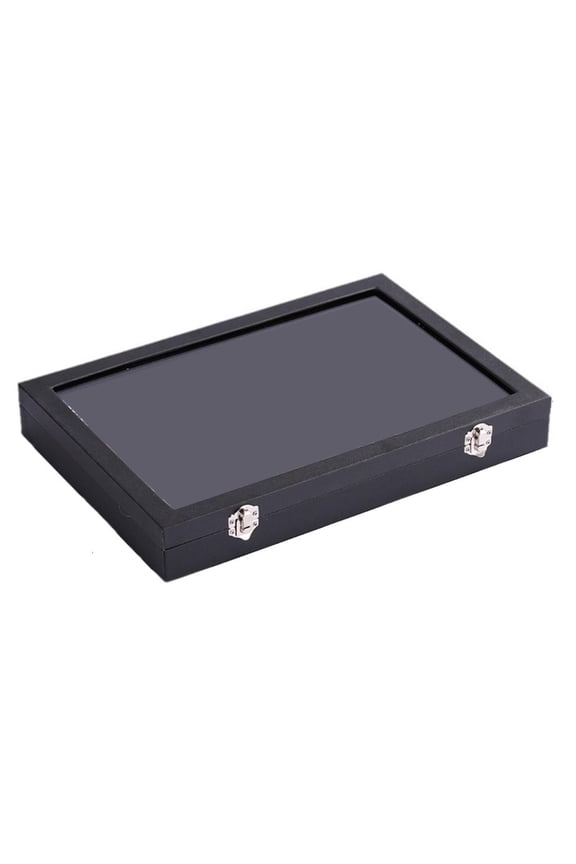 Sophisticated Pin and Medals Display Case Practical Rings and Pins Showcase Large Plush Display Box for Wall or Tabletop
