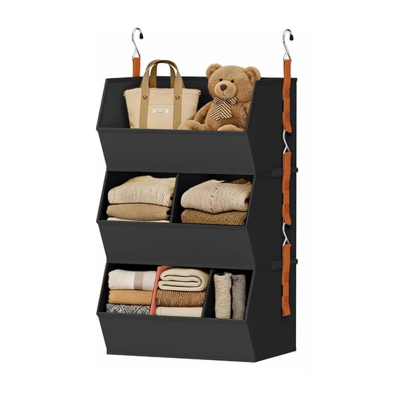 lanema Space Saving 6 Layer Hanging closet Holder For Sweaters And Accessories