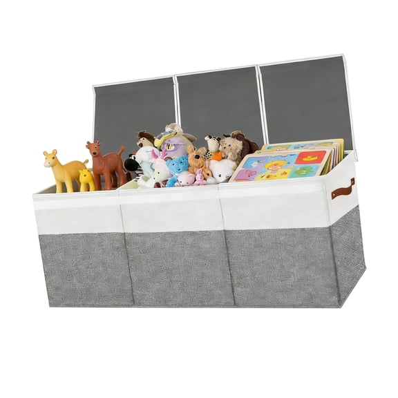 lanema Space Saving Foldable Children's Storage Box 150L Capacity Adjustable Compartments Materials Organizers