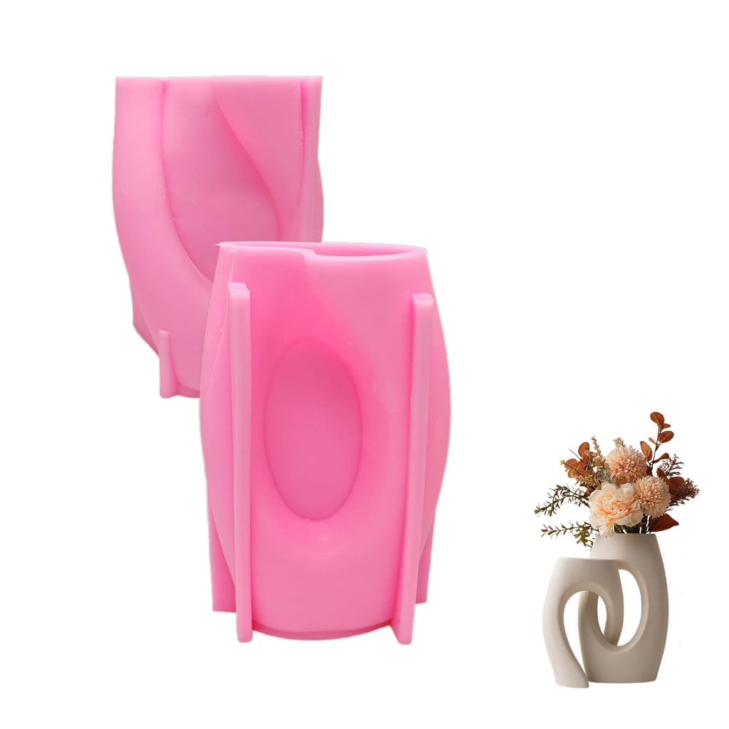 lanema Special Shaped Vase Resin Molds Succulent Plant Flowerpot Silicone Mould Craft