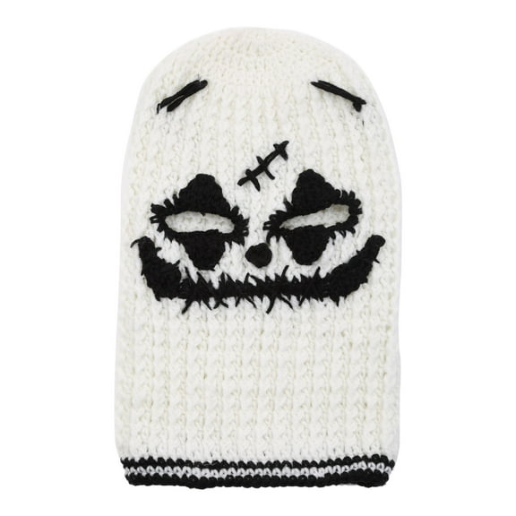 lanema Spooky Knitted Beanie Hat Bleeding Ghost Balaclava Hat Costume Party Ghost Party Hats