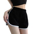 thumbnail image 1 of lanema Sport Shorts Wide Legs Shorts High Waist Slimming Shorts Beach Shorts Loungewear, 1 of 20