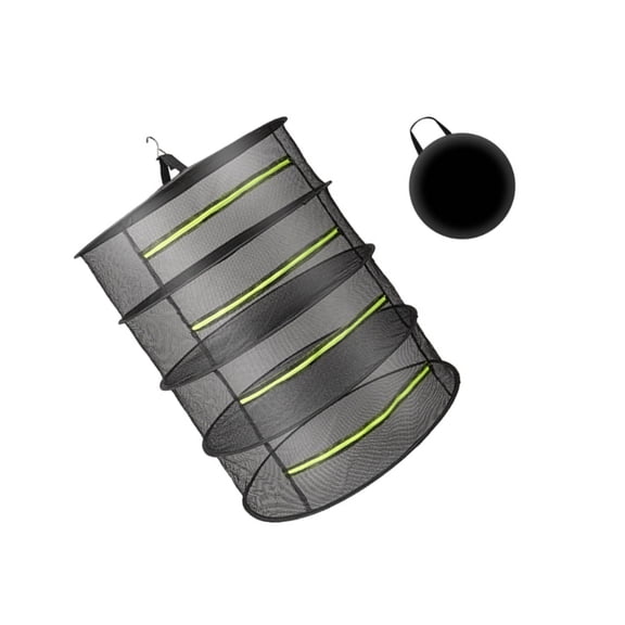 lanema Stainless Steel Reinforced Foldable Net Basket Ventilated Multi Purpose Storage