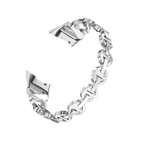 lanema Stainless Steel Watch Bands Watch Strap with Rhinestones For Charge 5 Casual Business Watchband