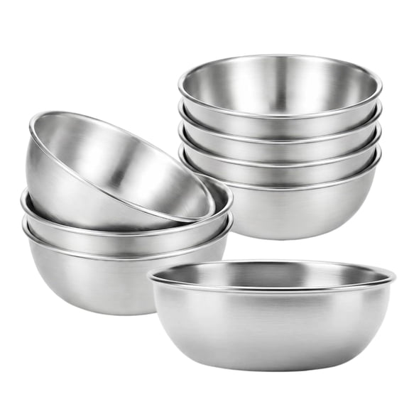 lanema Stainless Steels Condiment Cups Individual Portion Dipping Sauce Cup Metal Ramekins for Ketchup,Marinara,BBQ Sauce