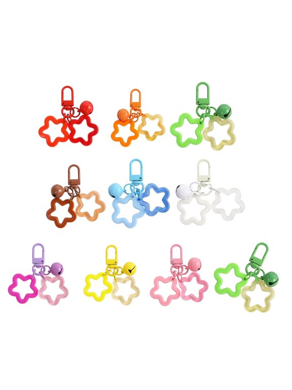 Star Keychain Extra Set for Purses, Bags, Key Holders, and Loop Use