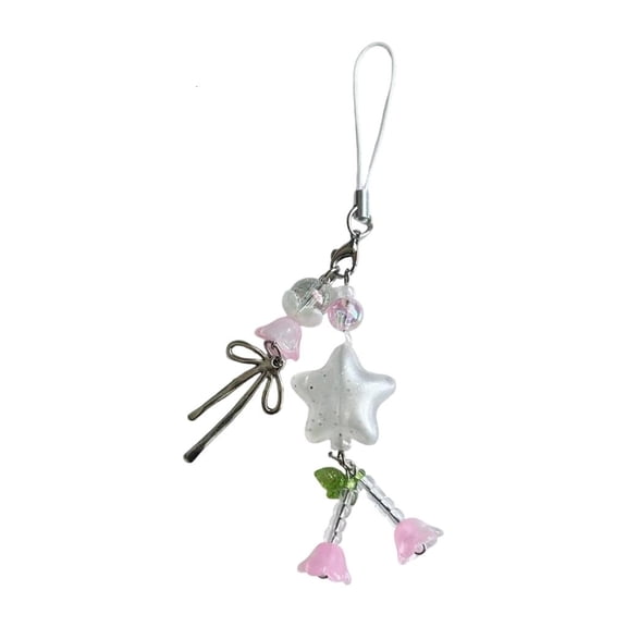 lanema Star inspired Phone Charm Key Holder Premium Acrylic Materials Versatile Jewelry For Casual Outfit Car Decoration