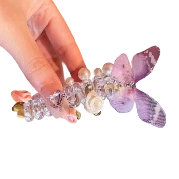 lanema Stretch spirals Hair Bands Eye Catching Ponytail Accessories for Girls Long Hair