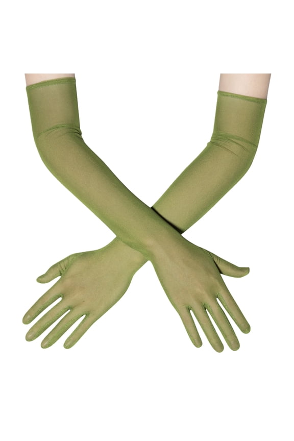 Stretchy Lace Gloves For Women 54cm Long Soft Comfortable Armwear For Weddings