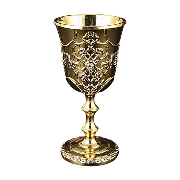 lanema Studded Metal Goblet Cups Sparkling Design For Wine Tasting And Sophisticated Table Setting Wine Glass Cups