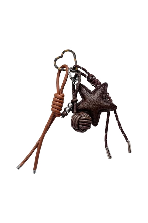 Sturdy Lightweight Leather Star Charm Stylish Bag Accessory For Enhancing Bags During Commutes Or Travels