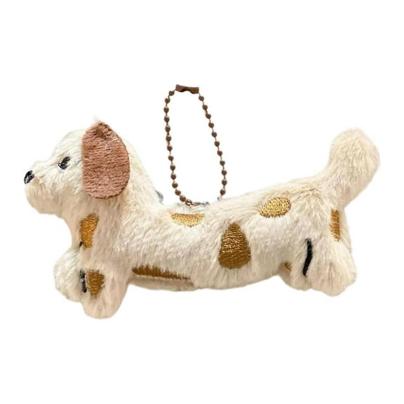 lanema Sturdy Plush Dachshund Keychain Soft Cartoon Puppy Keyring Charm Pendant Accessory for Personalize Styles Decoration