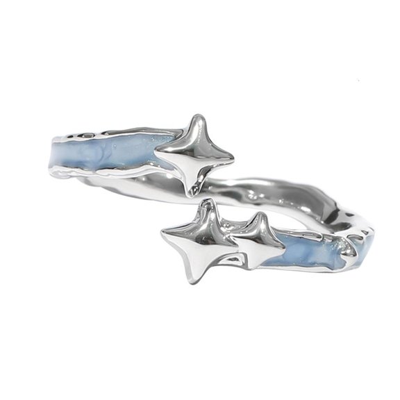 lanema Stylish Alloy Rings With Planets and Star Designs Portable Accessory Decoration for Social Event Parties Supplies