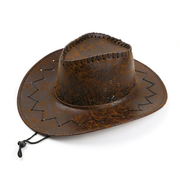 lanema Stylish Cowboy Hat Cowgirl Hat All-match Western Jazz Hat for Outdoor Casual