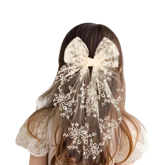 lanema Stylish Elegant Hairpin Fashionable New Year Headwear Bunches Clip Oversized Bowknot Hair Clip Photo Props
