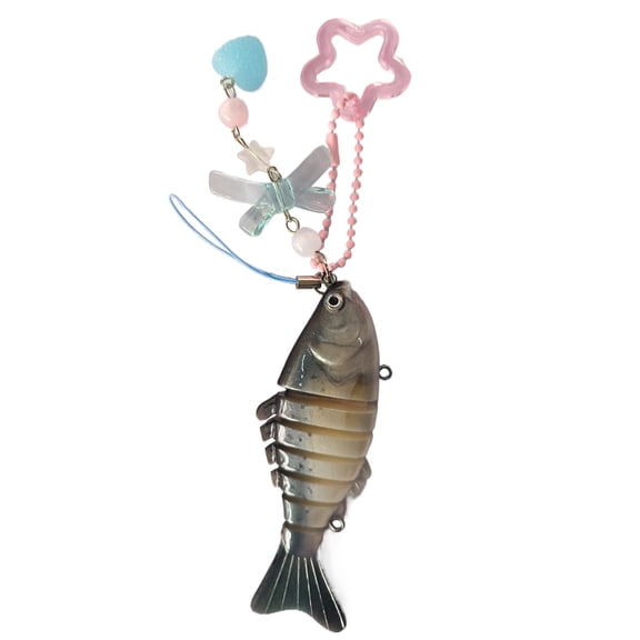 lanema Stylish Fish Shaped Lanyard with Star Pendant Fashionable Phone Strap Trendy Youth Accessory Stylish Mobile Accessories