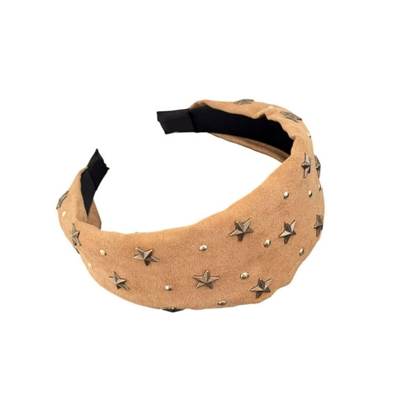 lanema Stylish Star Embellished Headwear Trendy Unisex Hairband for Daily Party Wear