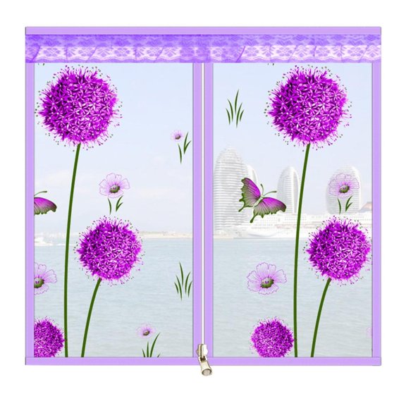 lanema Summer Zipper Mosquito Screen Door Curtain Anti-bug Fly Door Curtains