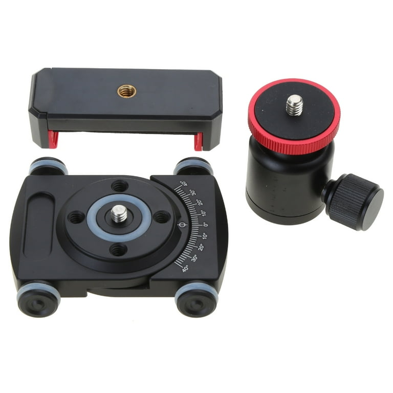 lanema Tabletop Camera Dolly Car Slider with Ball Head and Phone