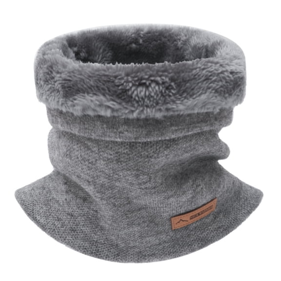 lanema Thick Neck Gaiter Inner Plush Neck Tube Scarf Winter Neck Warmer Elastic Neck Collar Outdoor Adventure Skiing Scarf