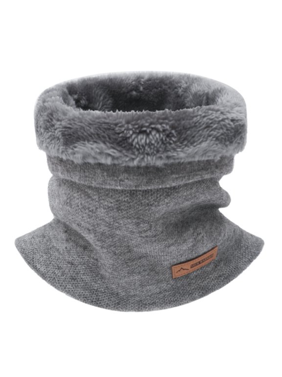 Thick Neck Gaiter Inner Plush Neck Tube Scarf Winter Neck Warmer Elastic Neck Collar Outdoor Adventure Skiing Scarf