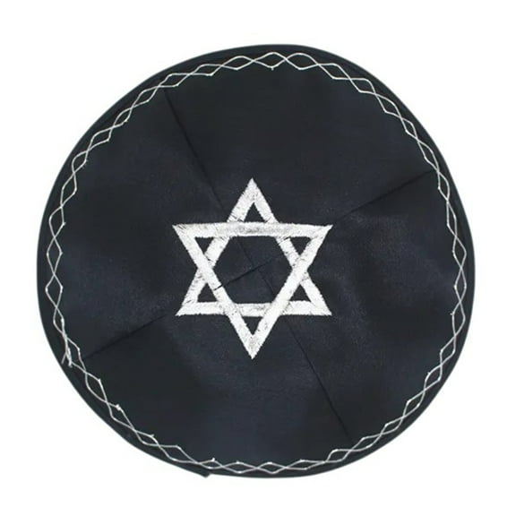 lanema Traditional Kippah Caps for Adult Jewish Hat Embroidery Kippa Caps Yarmulke Hat