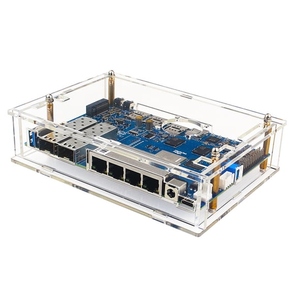 lanema Transparently Cover for Banana Pi Acrylic Case Enclouse Improved Cooling Box