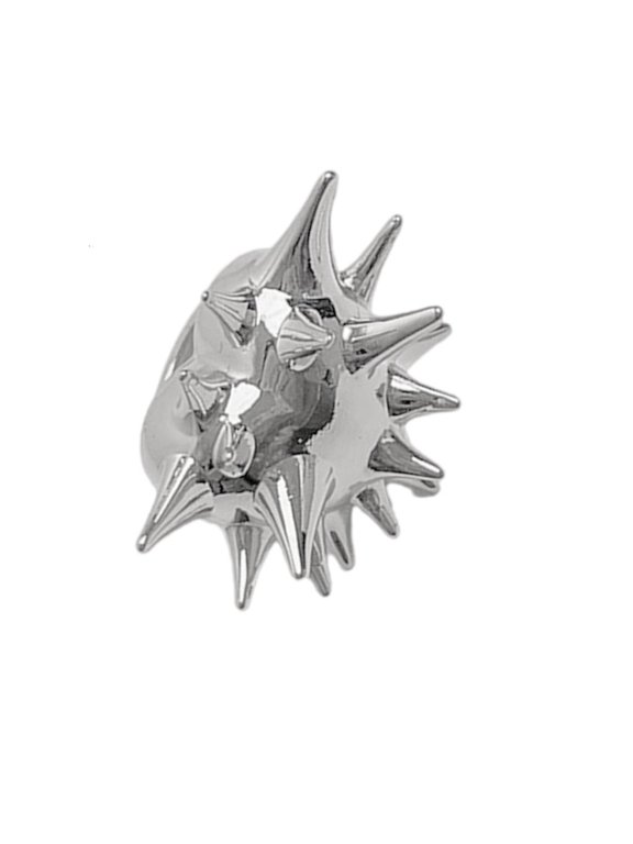 Trendy Gold/Silver Color Sea Urchin Rings Contemporary Metal Punk Styles Jewelry for Fashion Enthusiasts