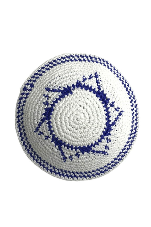 Trendy Kippah Hat for Adults Comfortable White Jewish Hat for Cultural Occasions