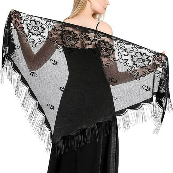 lanema Tulle Mantilla for Woman Mantilla Outdoor Church Prayer Scarf for Lady Wrap