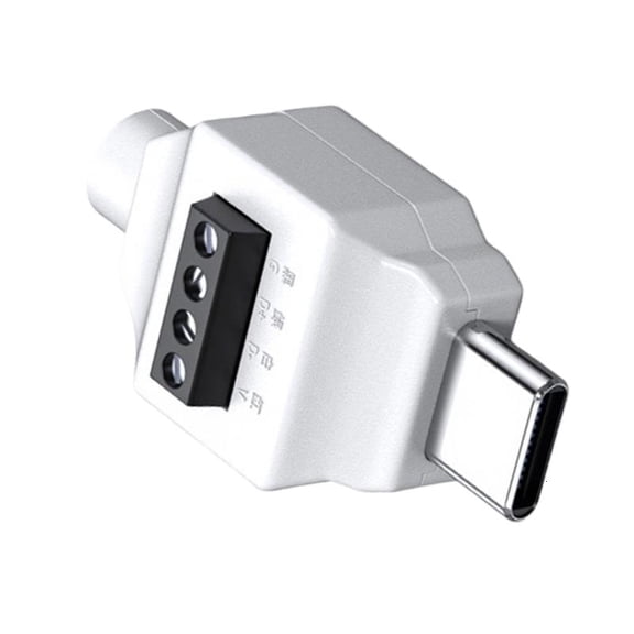 lanema Type C Male to 5Pin/4pin Spring Crimp Terminal Adapter for Easy USB C Cable Repairs and DIY, Cable Adapter Accessory