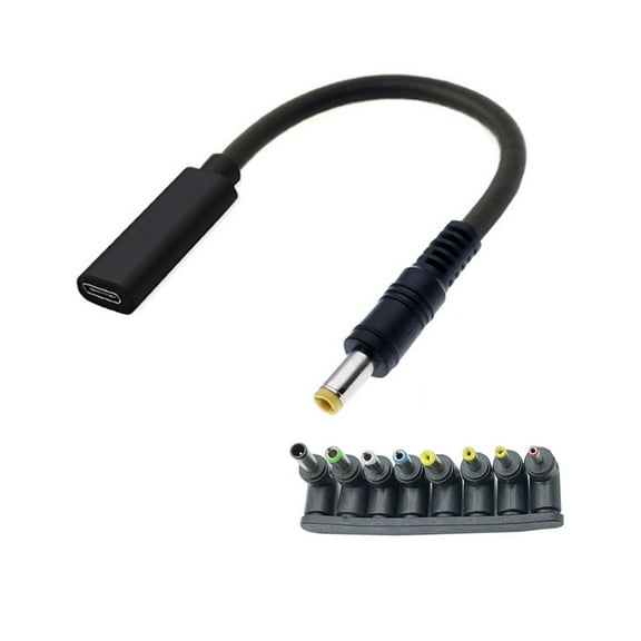 lanema Type-C PD Trigger Cord USB C PD Male to 12V 3.5/4.0/4.8/5.5/6.3/6.4mm Power Plug