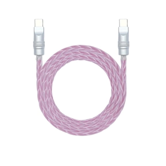 lanema Type C to Type C Braided Cable Eight Cored Monocrystalline Copper LIne for Fast Charging and Data Transfer Stable