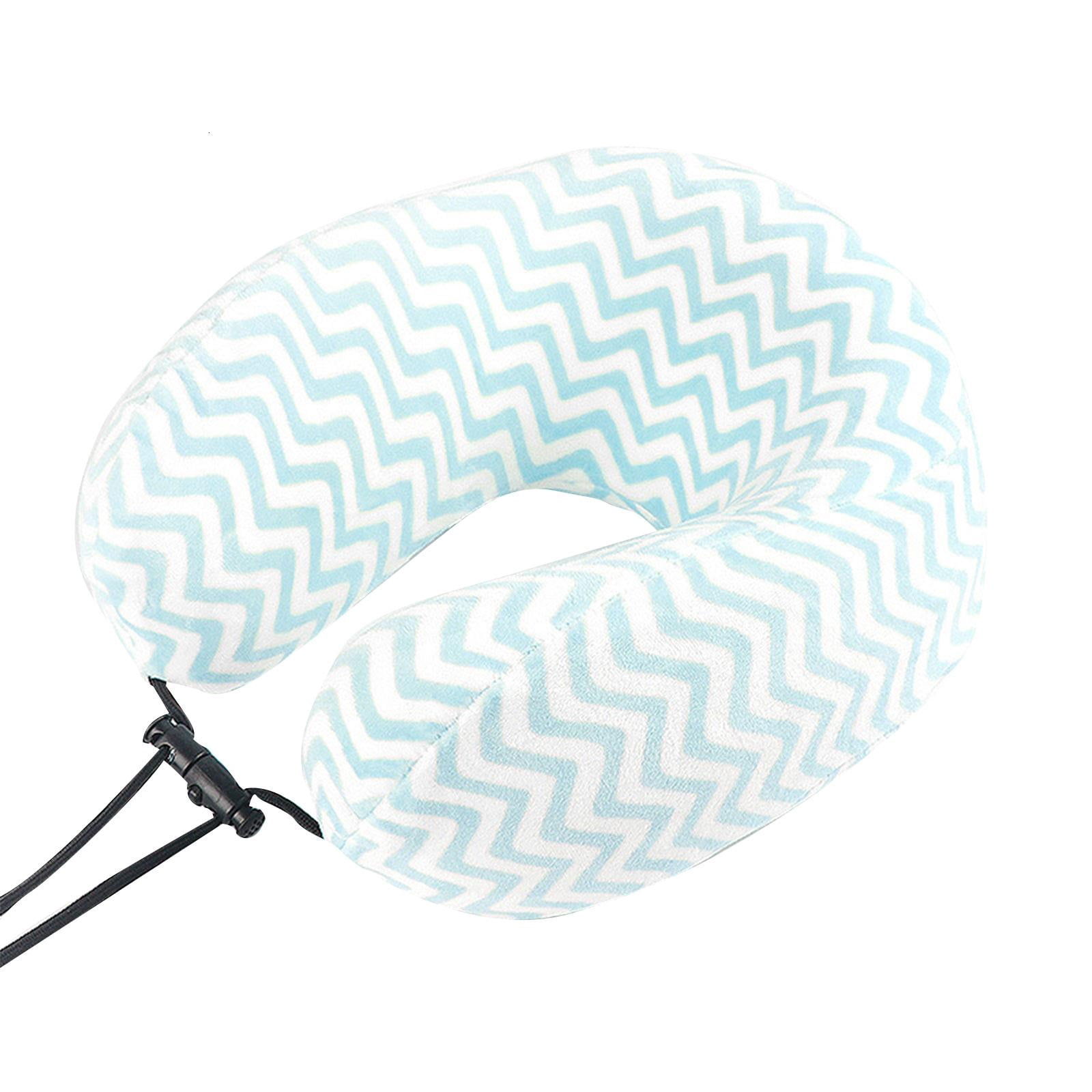 lanema U-Shaped Pillow Memory Foam Neck Pillow Adjustable Buckle Necks ...