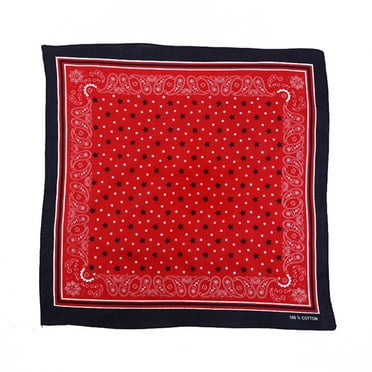 lanema USA Star Stripes Print Bandana Square Scarf Unisex Cotton Sport Pocket Headband Headwrap Hip Hop Patriotic Wristband