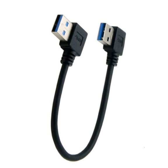 lanema USB 3.0 Male to Male Extension Cable with 90 Degree Angled Connectors for Efficient Data Transfer