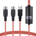 lanema USB MIDI Cable Professional MIDI to USB inOut Cable Adapter