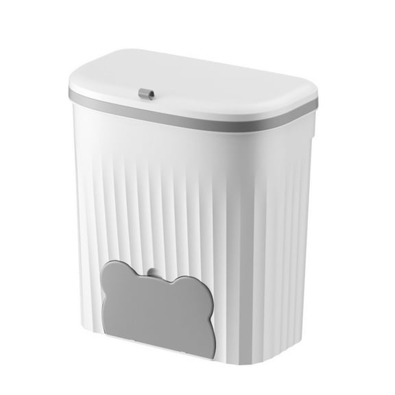 lanema Under Sink Composts Bin with Lid Wall Mounted Kitchen Waste Basket, Easy to Clean Plastic Garbage Can