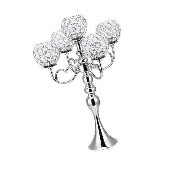 lanema Unique 5 Head Weathered Candelabra Metal Build For Dining Table Presentation