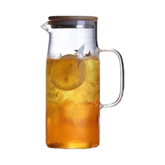 lanema Unique Glass Pitcher Glass Juice Carafe for Wine Juice and Handmade Drink
