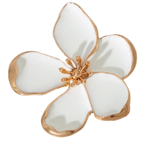 lanema Unique Statement Rings with Large Pearls Flower Finger Jewelry for Stylish Women Eye Catching Wedding Party Accessories