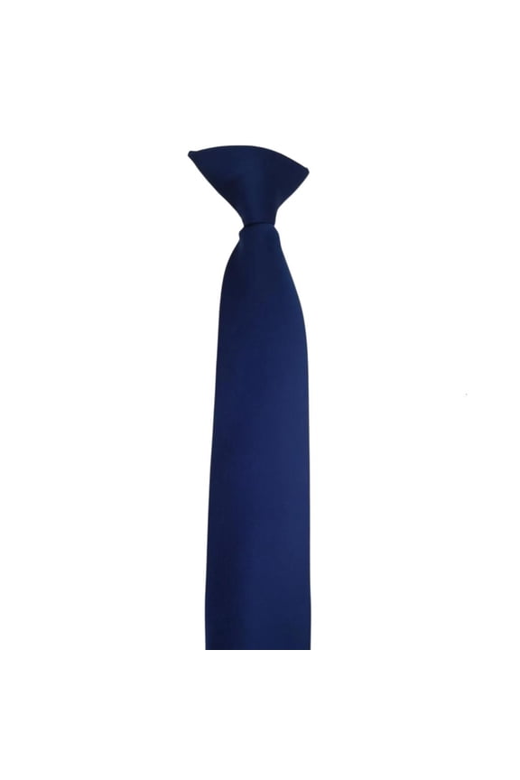 Unisex Clip on Tie Solid Color Ties for Men and Women Pre Tied Adjustable Neckties for Formal Graduation School Uniform