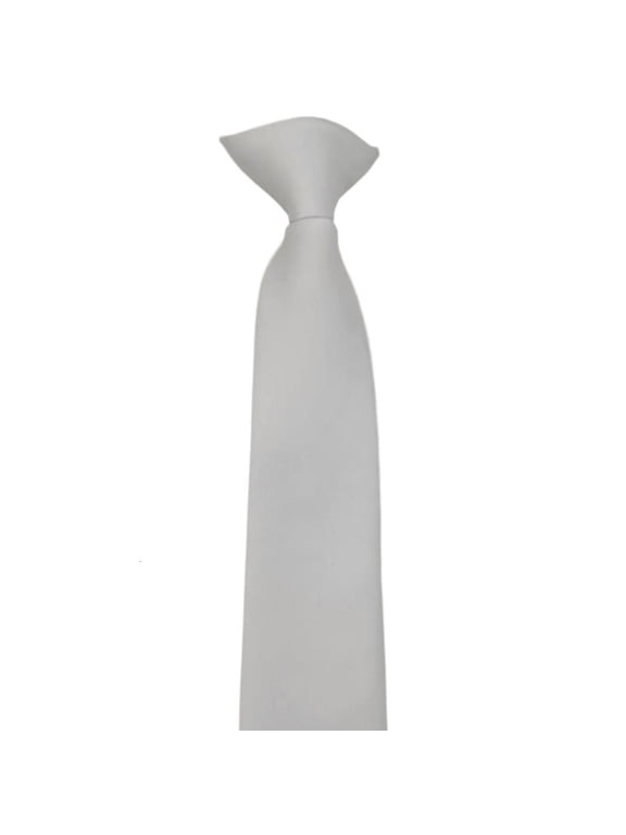 Unisex Clip on Tie Solid Color Ties for Men and Women Pre Tied Adjustable Neckties for Formal Graduation School Uniform