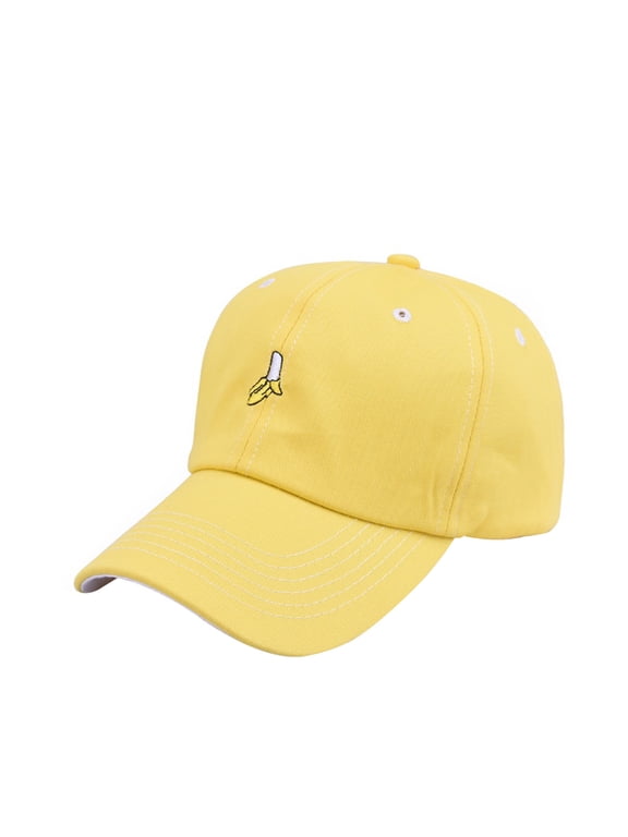Unisex New Arrival Leisure for Fresh Fruit Embroidery Hat Banana Avocado Grape